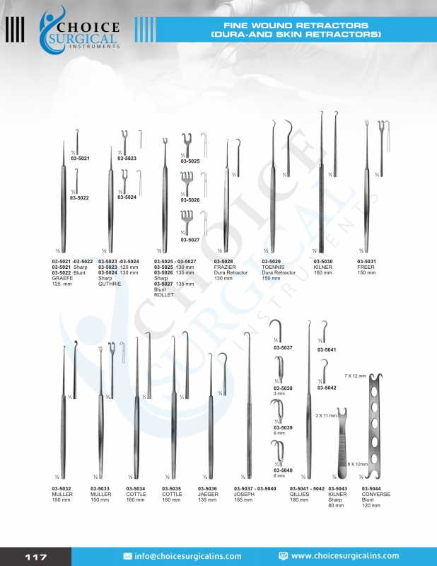 Hooks, Retractors, Spatulas, Spreaders, Abdominal Retractors